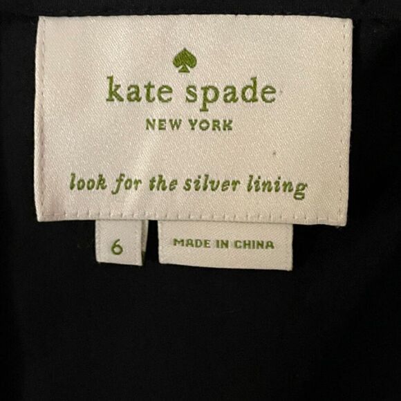 Kate Spade Fit & Flare Black and White Cocktail Dress Size 6 - Picture 7 of 10